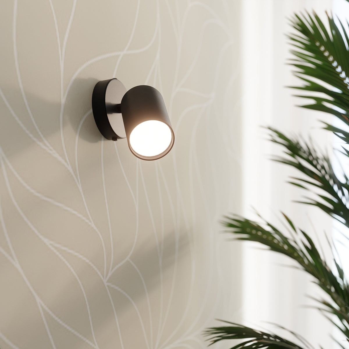 Applique Focus Spot Orientable Acier Noir
