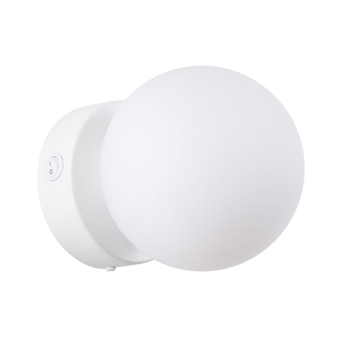 Applique Globe Solis Verre Opalin Blanc