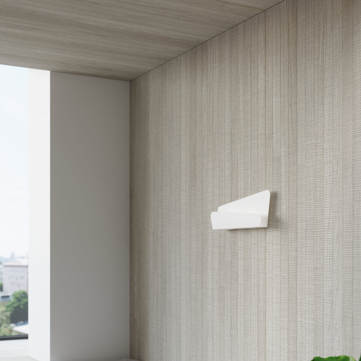 Applique Acier Blanc Horizontal 40 cm