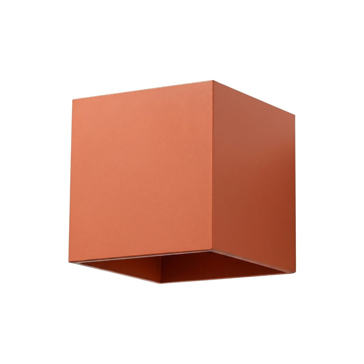 Applique Cube LED Ocre Rouge