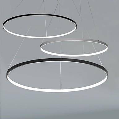 Lustre LED cercle suspendu design 80cm