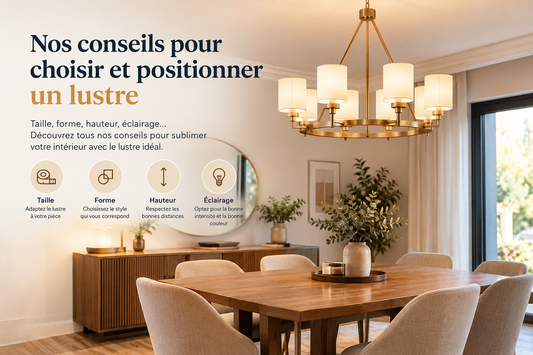 Comment choisir et positionner un lustre