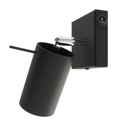 Applique LED Directionnelle Noire Interrupteur