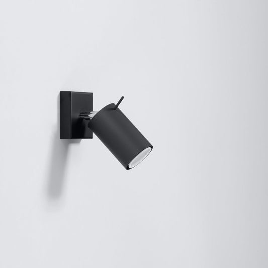 Applique LED Directionnelle Noire Interrupteur