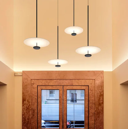 lustre led annulaire minimaliste suspendu