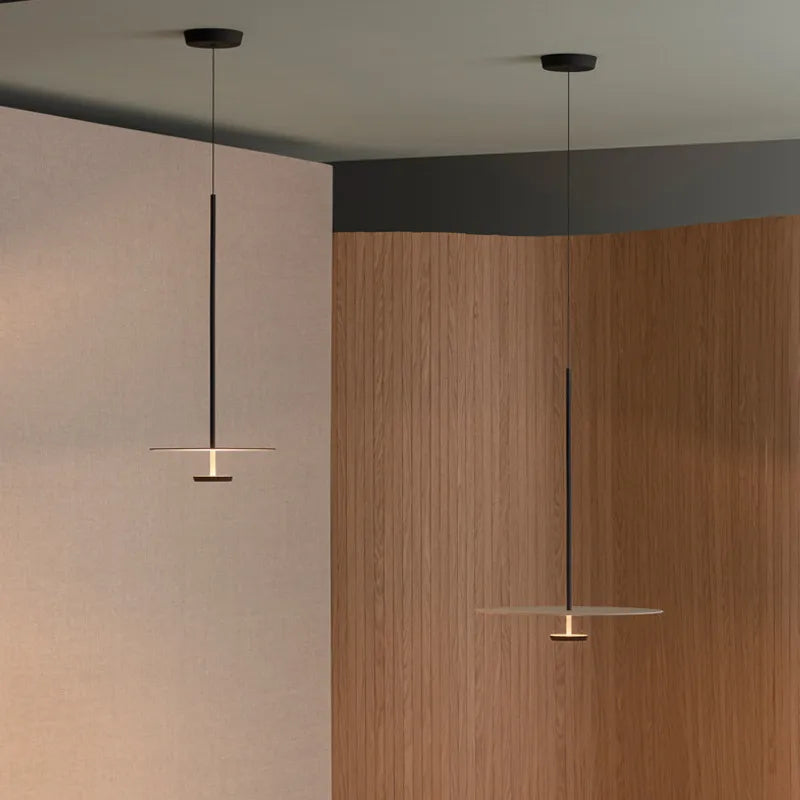lustre led annulaire minimaliste suspendu