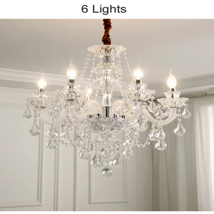 lustre moderne en cristal design pour décoration intérieure