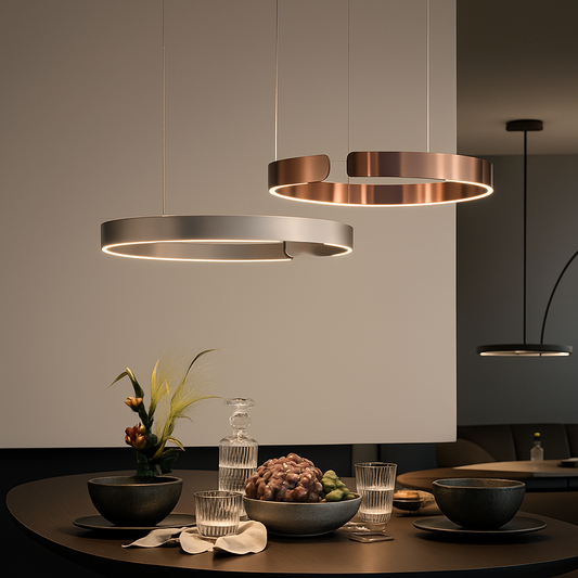 Anneau nordique suspension LED lampe réglable pour salle à manger salon Table centrale cuisine lustre décor à la maison lustres luminaire