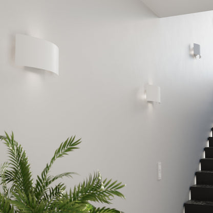 Applique Arc Murale Acier Blanc