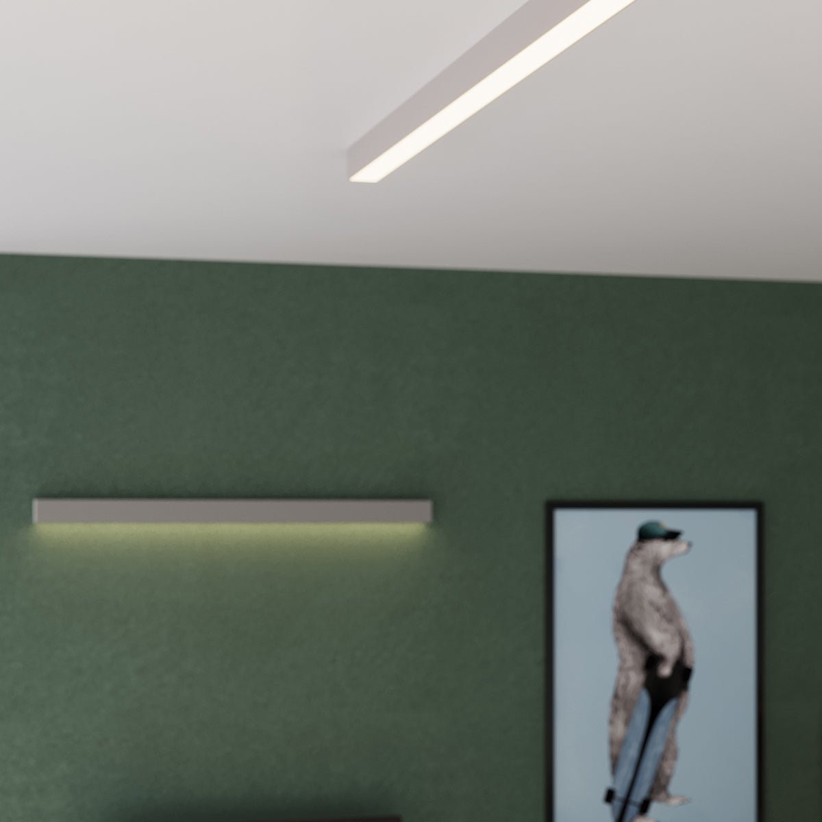 Applique Barre LED 67 cm Grise