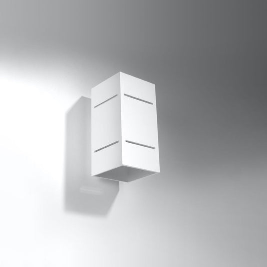 Applique Bloc Minimaliste Alu Blanc