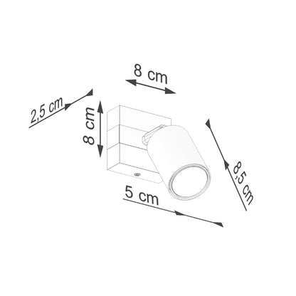 Applique Orientable Bois et Acier Noir