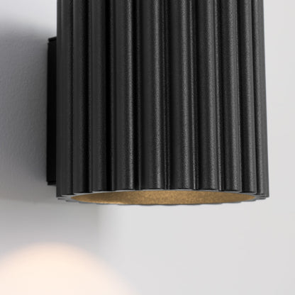 Applique Aura Alu Cannelé Noir