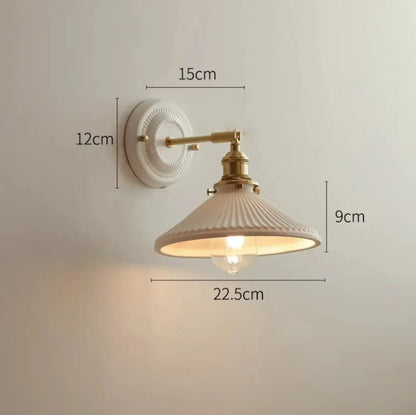 Applique Céramique Nervurée/Laiton Orientable