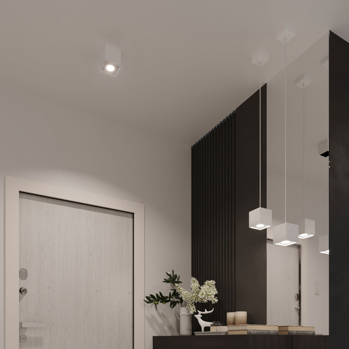 Applique Cube LED Blanche