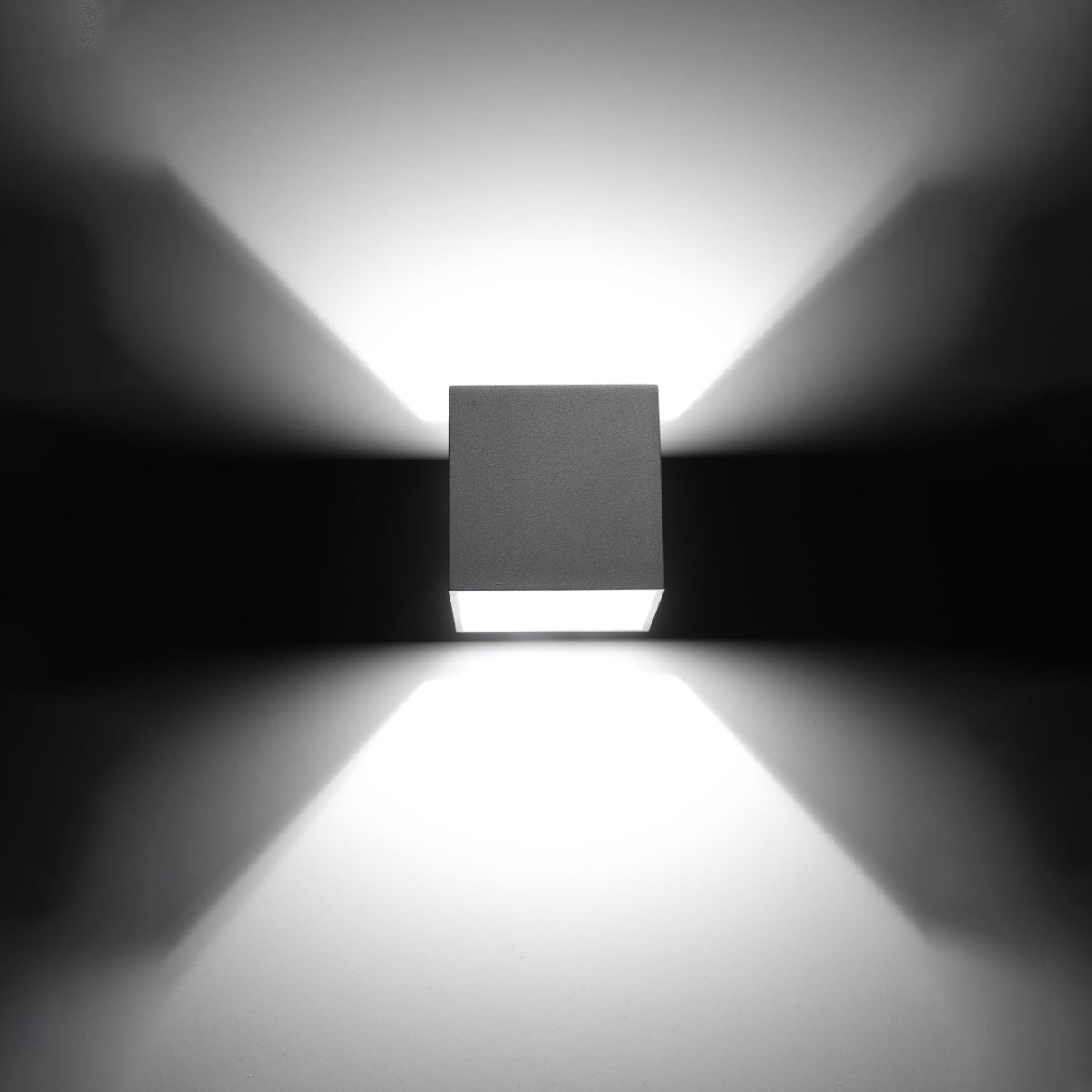 Applique Cube LED Grise