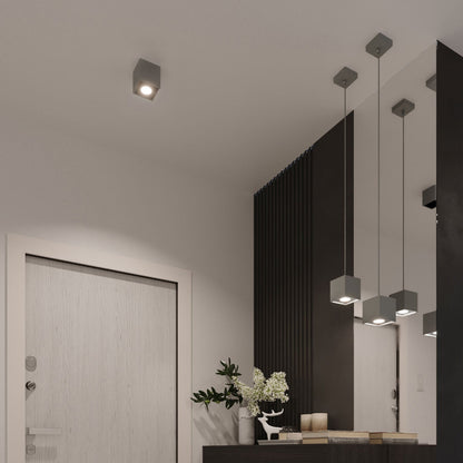 Applique Cube LED Grise