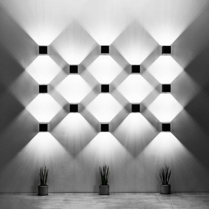 Applique Cube LED Noire