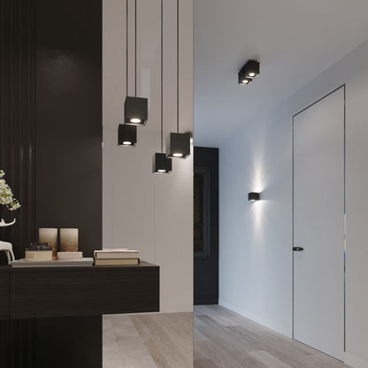 Applique Cube LED Noire