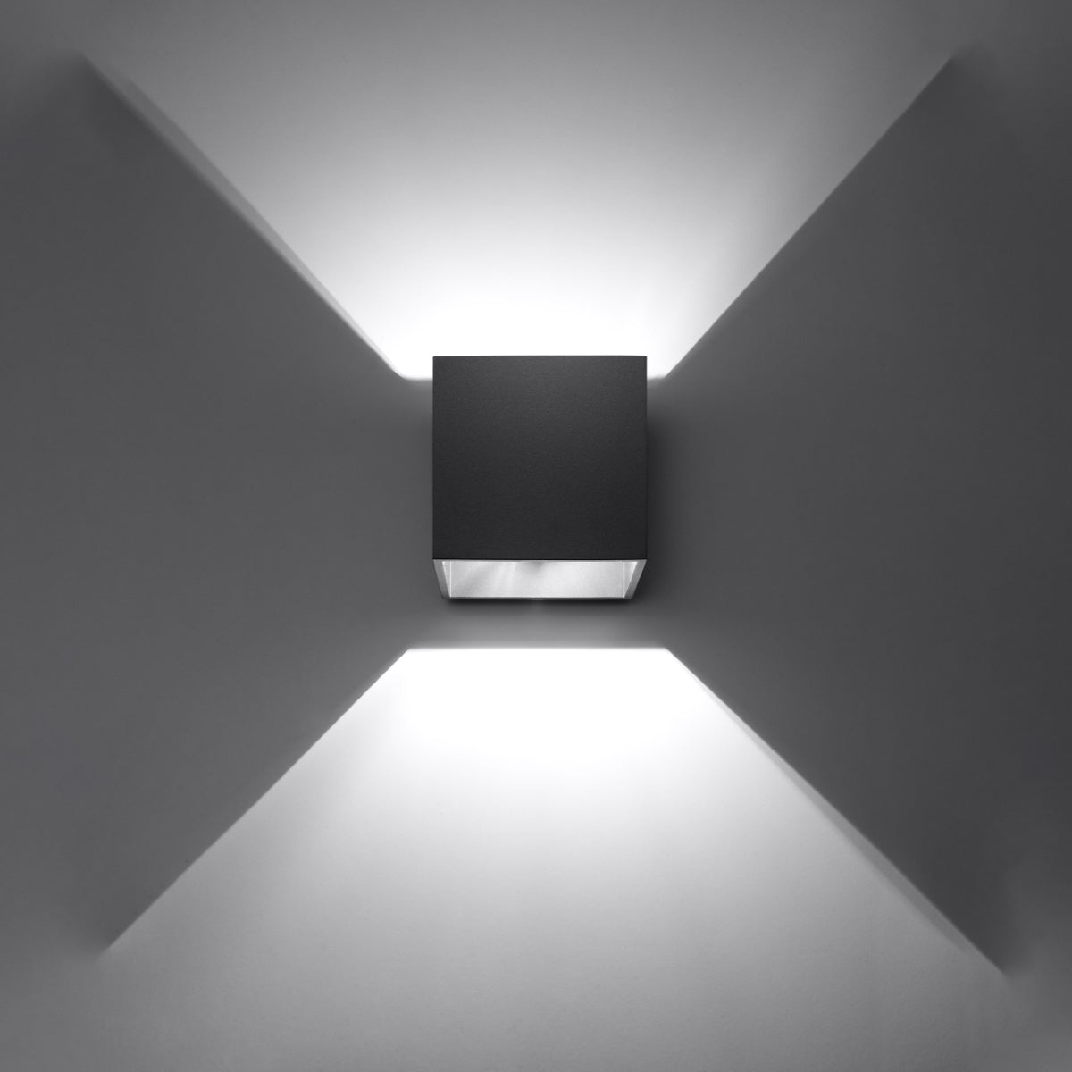 Applique Cube LED Noire