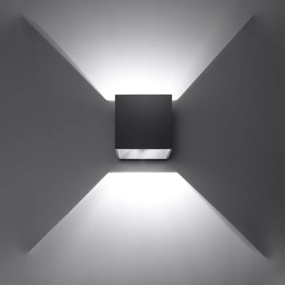 Applique Cube LED Noire