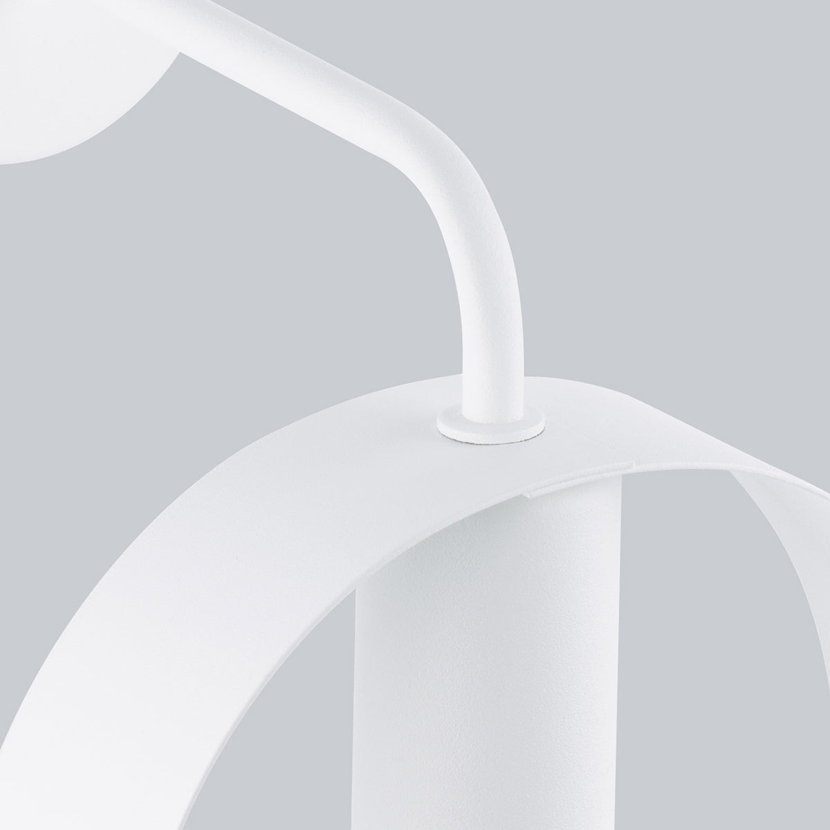Applique Cyclone Anneau Acier Blanc