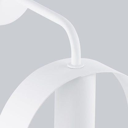 Applique Cyclone Anneau Acier Blanc