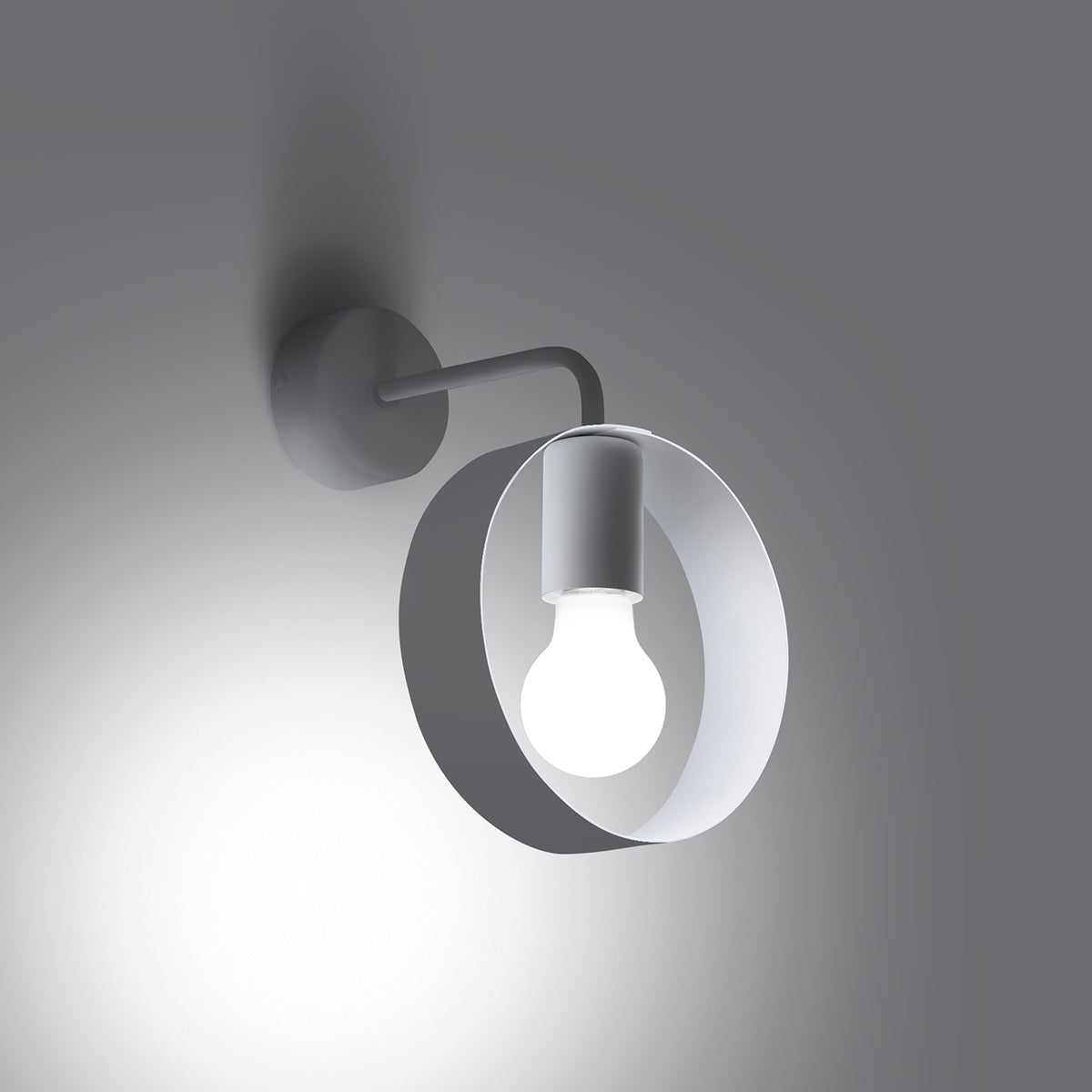 Applique Cyclone Anneau Acier Blanc
