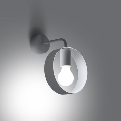 Applique Cyclone Anneau Acier Blanc