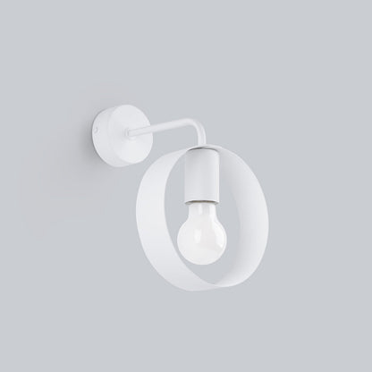 Applique Cyclone Anneau Acier Blanc