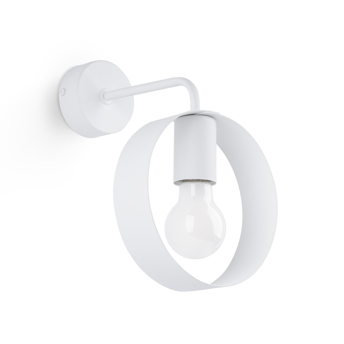 Applique Cyclone Anneau Acier Blanc