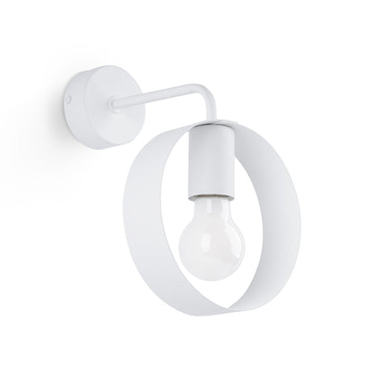 Applique Cyclone Anneau Acier Blanc