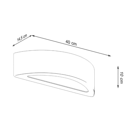 Applique Demi-Cercle en Béton