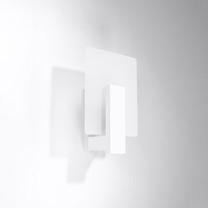 Applique Envol Géométrique Bois Blanc et Verre