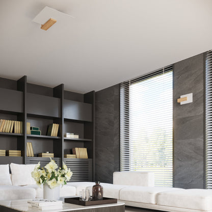 Applique Envol Géométrique Bois Naturel et Verre