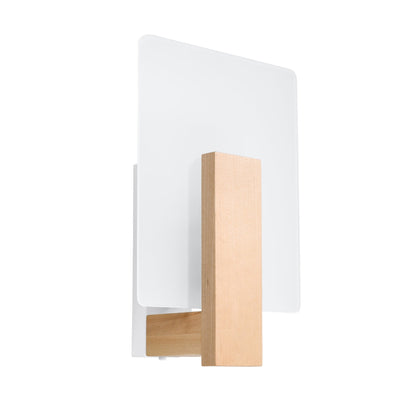 Applique Envol Géométrique Bois Naturel et Verre