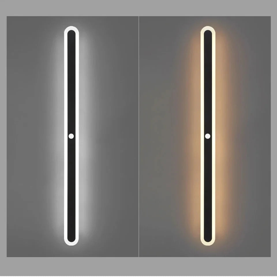 Applique Extérieure LED Linéaire à Détecteur Alu
