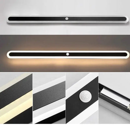 Applique Extérieure LED Linéaire à Détecteur Alu
