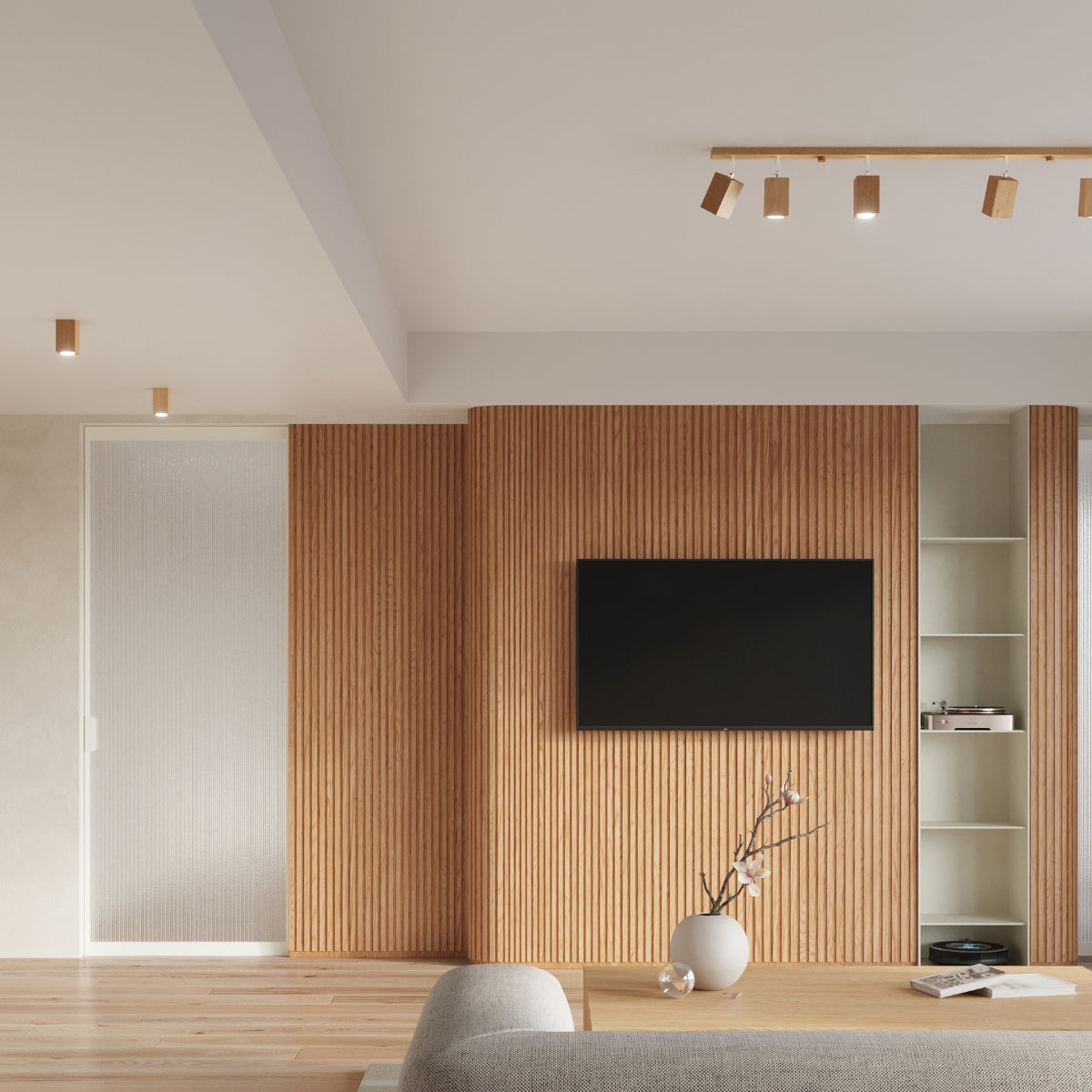 Applique Facette Cubique Orientable en Chêne