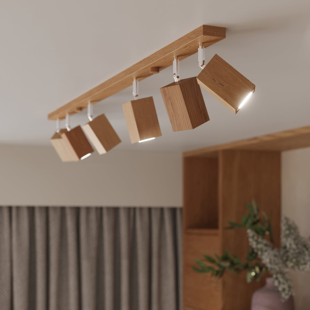 Applique Facette Cubique Orientable en Chêne