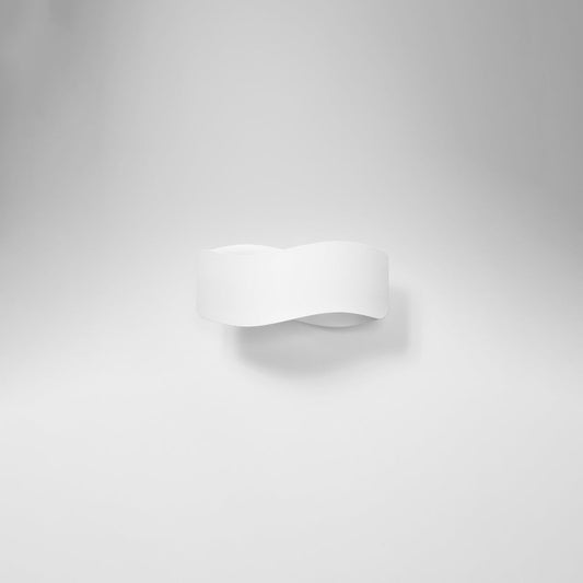 Applique Flux 30 Vague Acier Blanc