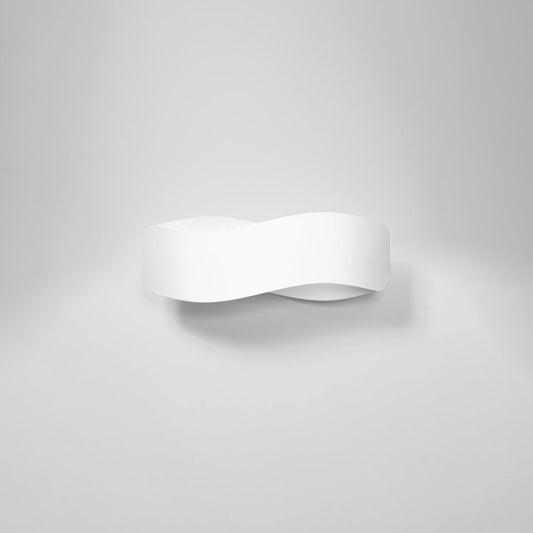 Applique Flux 40 Vague Acier Blanc