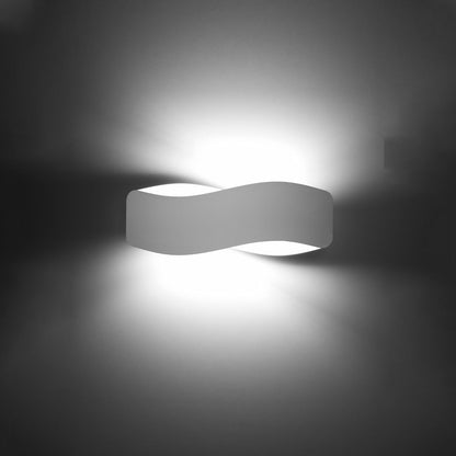 Applique Flux 40 Vague Acier Blanc