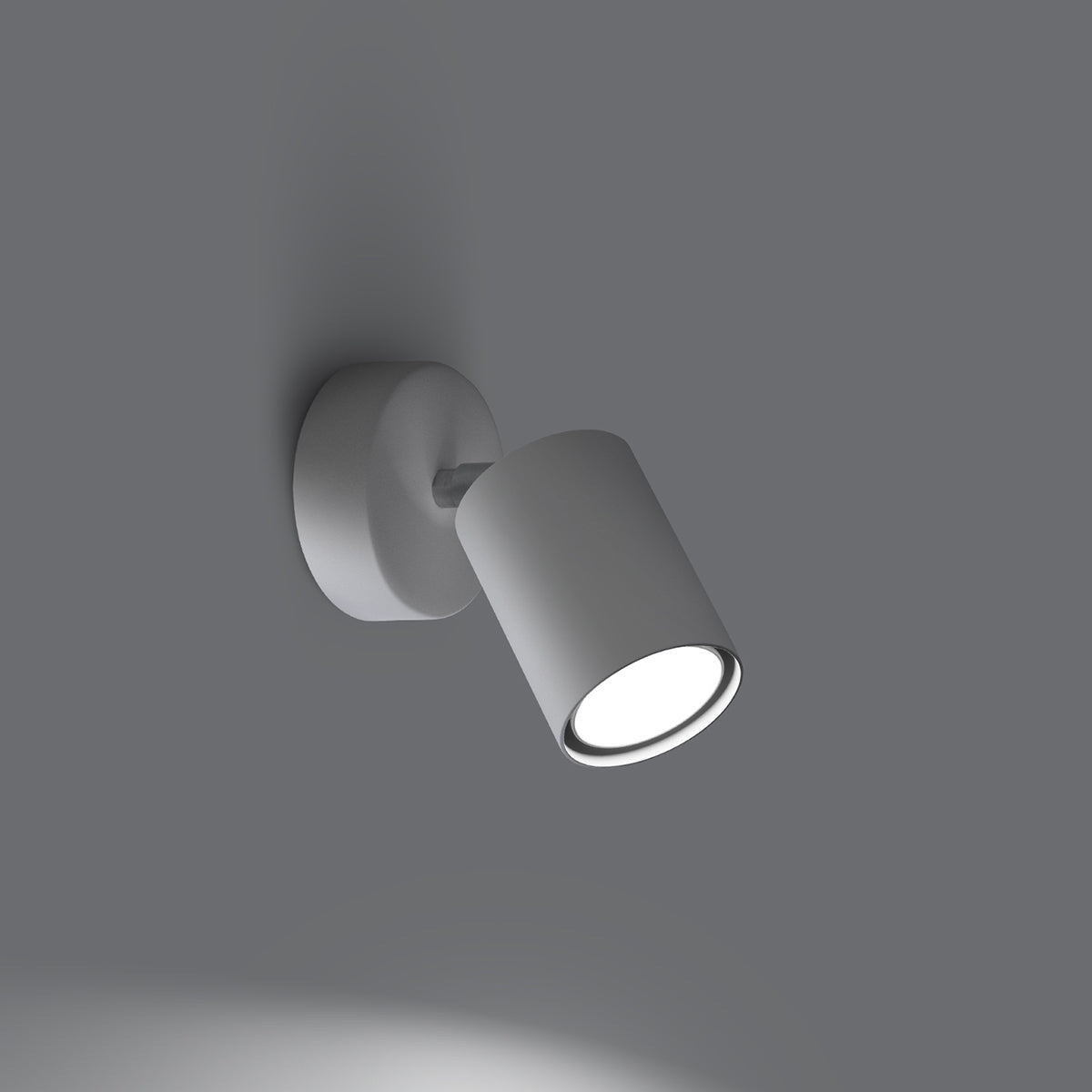 Applique Focus Spot Orientable Acier Blanc