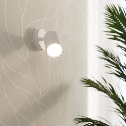 Applique Focus Spot Orientable Acier Blanc