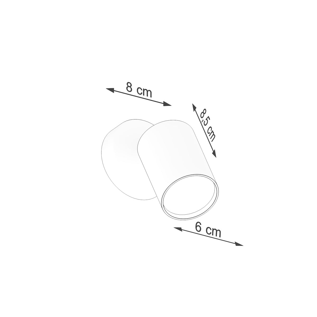 Applique Focus Spot Orientable Acier Noir