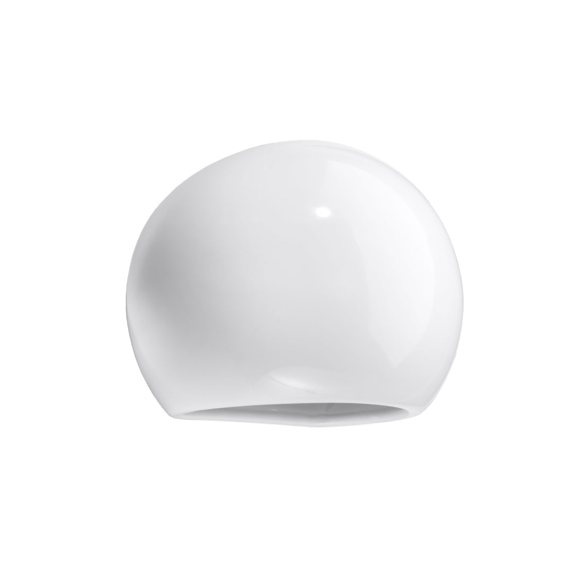 Applique Globe Céramique Vernie Blanc Brillant