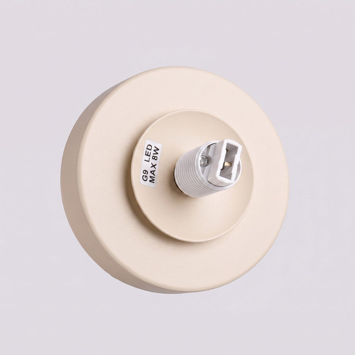 Applique Globe Solis Verre Opalin Beige