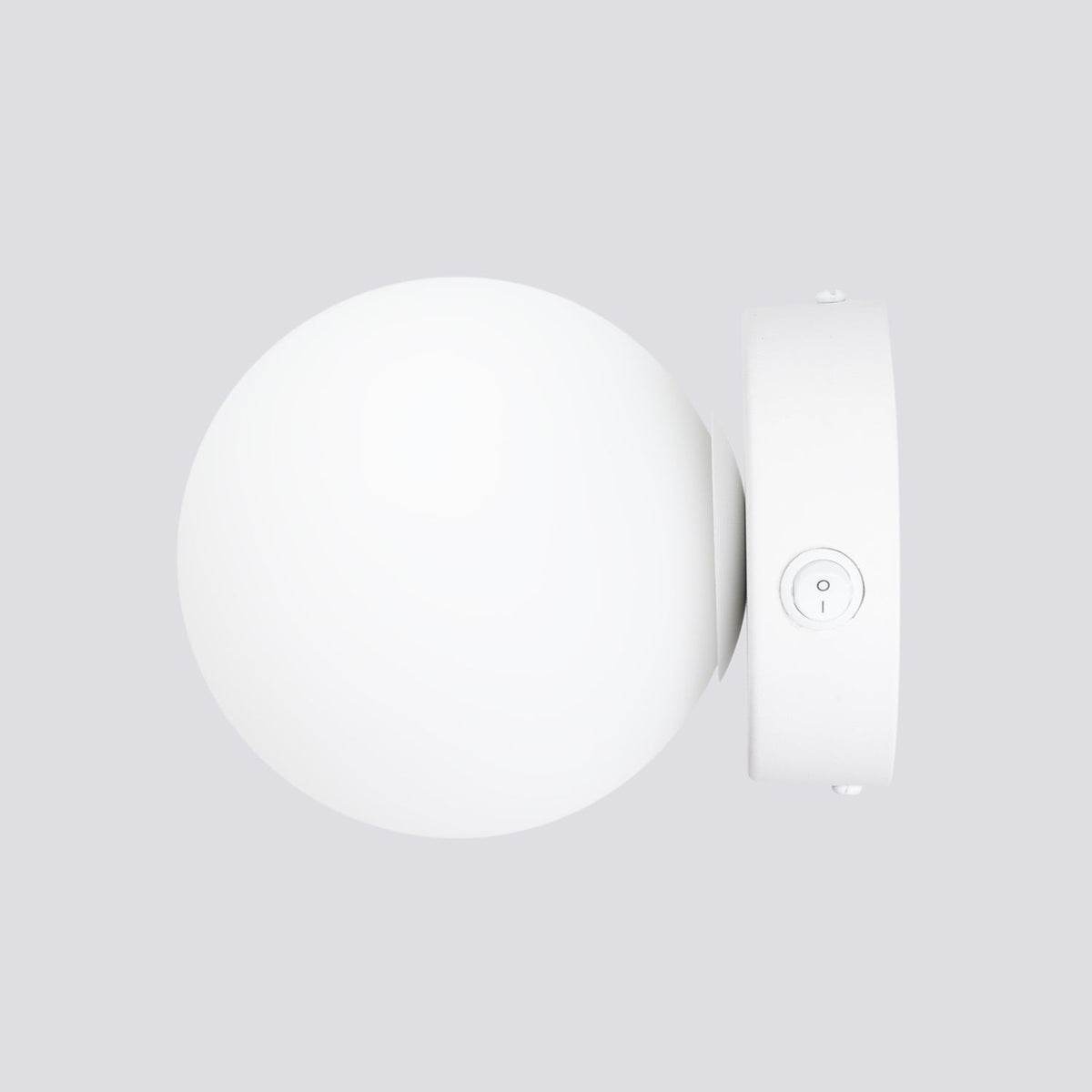Applique Globe Solis Verre Opalin Blanc