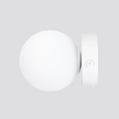 Applique Globe Solis Verre Opalin Blanc